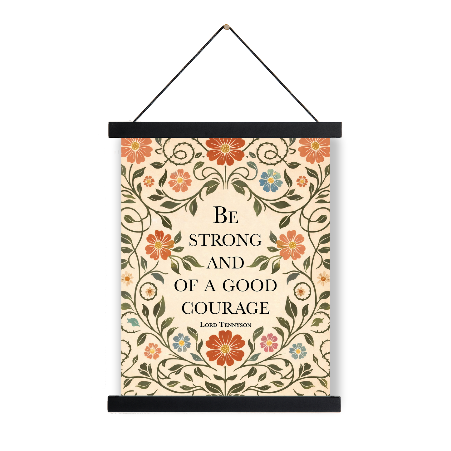 Remembrance Art Print | Lord Tennyson | Better To Have Loved And Lost | William Morris Home Decor | Floral Literary Poster
