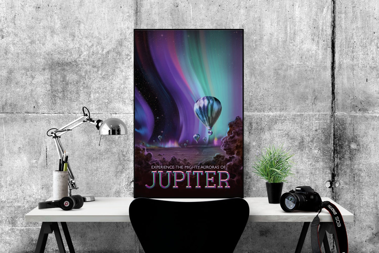 Visions of the Future | Jupiter | Solar System | Gas Giant | Galilean Moon | NASA JPL | Outer Space Art | Space Tourism Artwork | Clouds