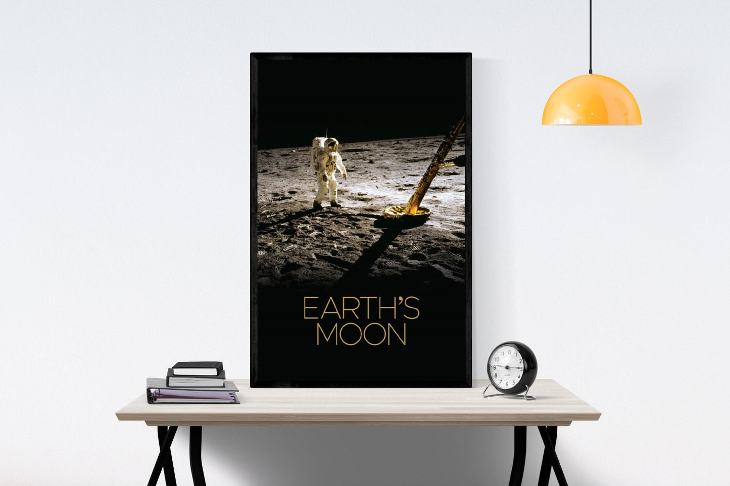 Earth's Moon | NASA JPL | Neil Armstrong by Lunar Lander | Lunar Art Print | Surface of the Moon | Apollo 11 | Buzz Aldrin | LEM