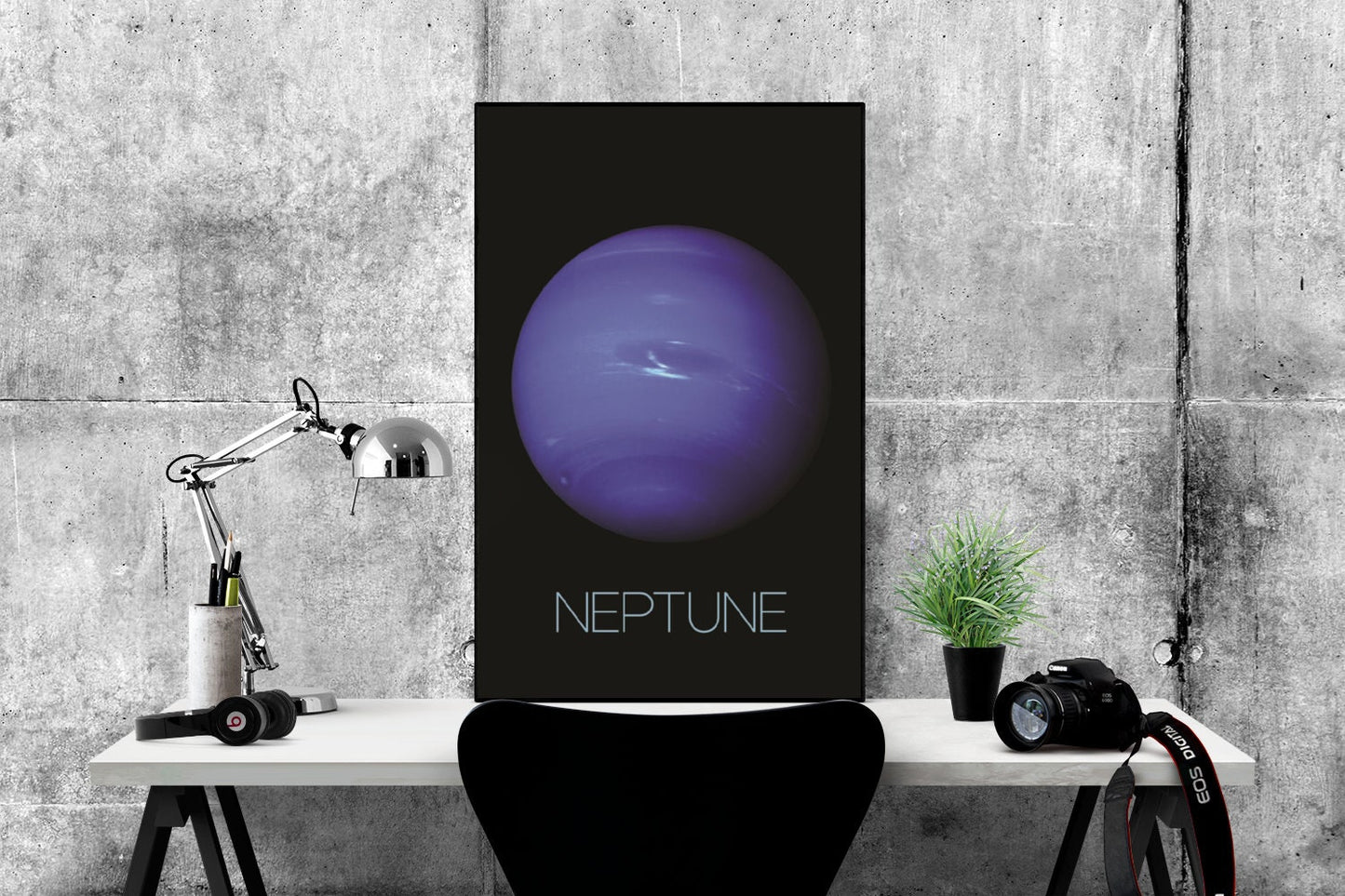 Neptune Art Print | NASA Art | Space Artwork | Gas Giant | Solar System Art | Neptune Poster | Solar System Print | Blue Spot Artwork