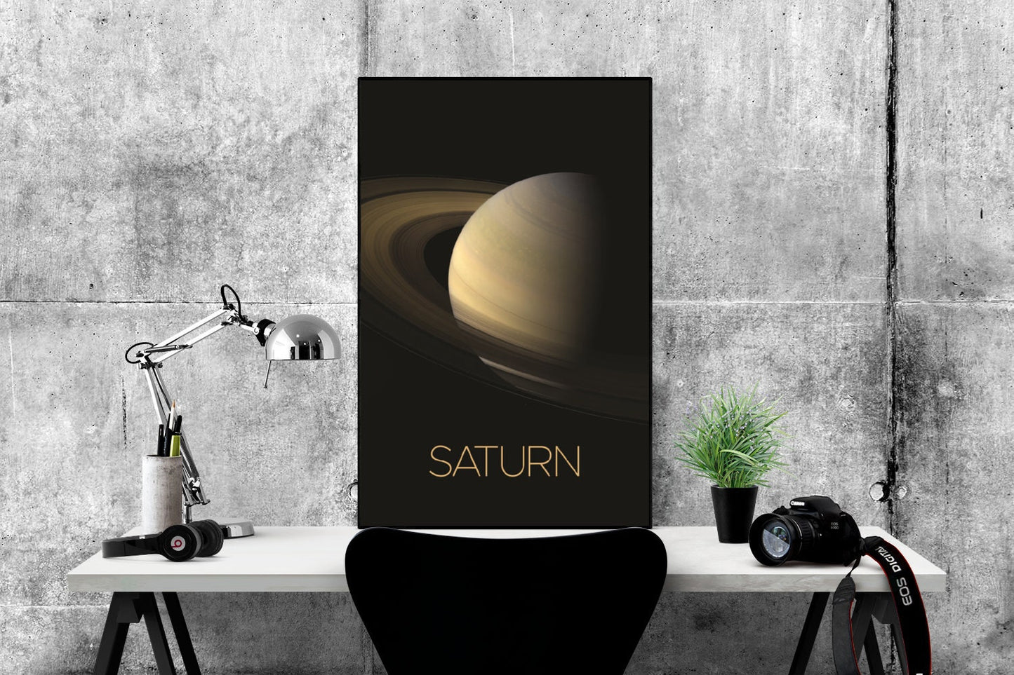 Saturn Rings Art Print | NASA Art | Space Artwork | Solar System Art | Saturn Poster | Solar System Print | Cassini Probe | Gas Giant
