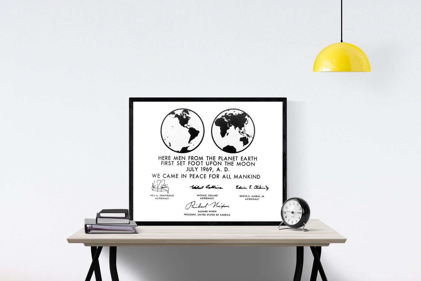Earth's Moon | NASA JPL | Apollo 11 Lunar Plaque Replica | Lunar Art Print | Surface of the Moon | Apollo 11 | Neil Armstrong | Saturn V
