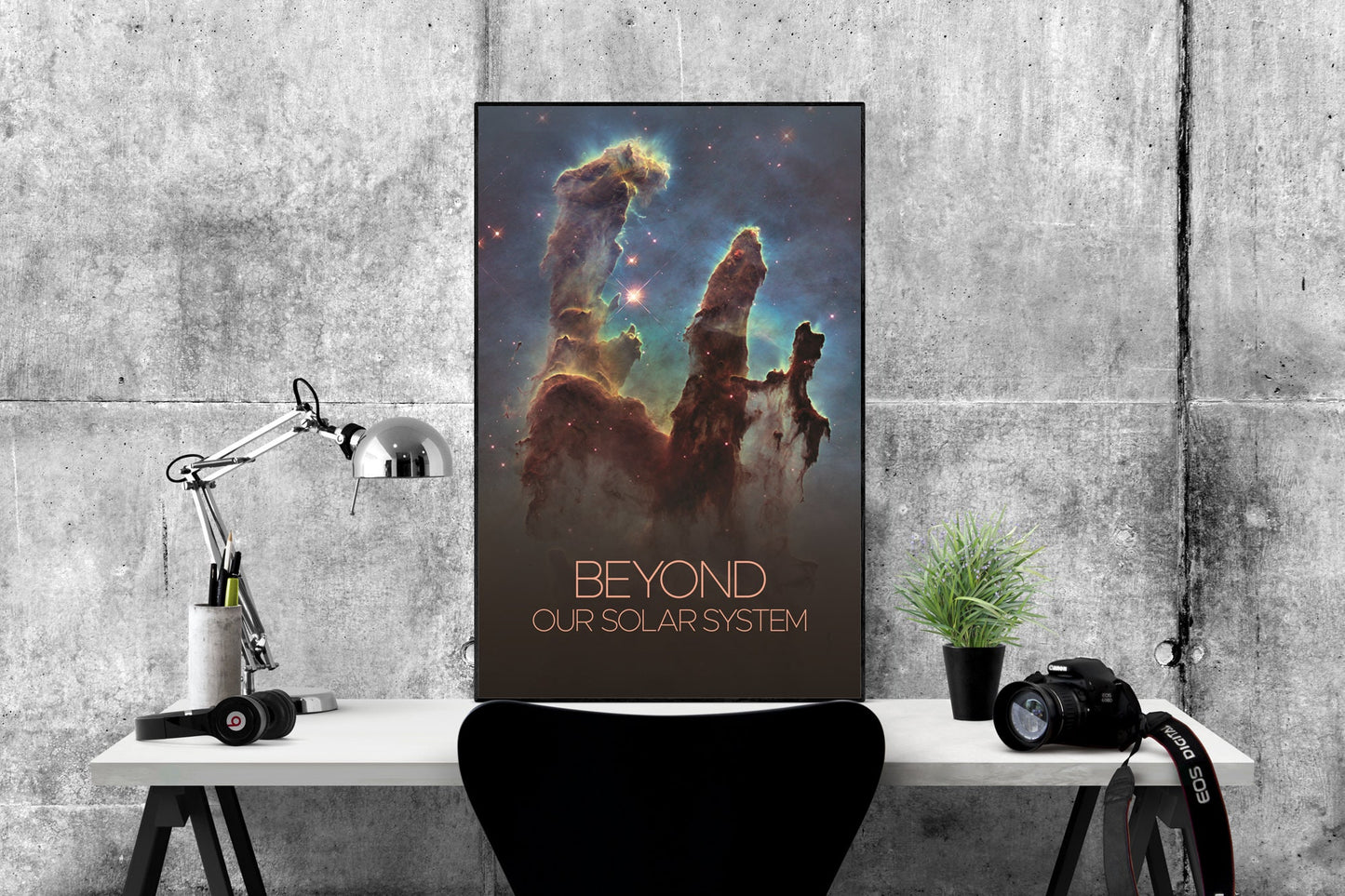 Pillars of Creation | Eagle Nebula | Hubble Telescope | Beyond Our Solar System | Outer Space Art Print Poster | Galaxy | SciFi Fans | NASA