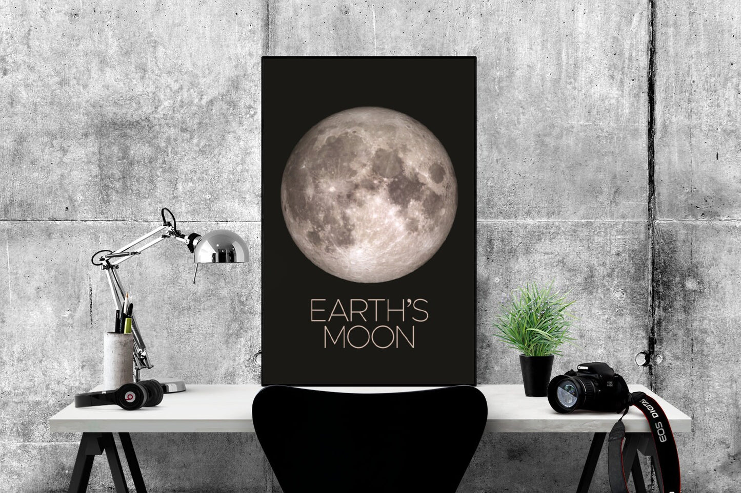 Earth's Moon | NASA JPL | Beyond Our Solar System | Lunar Art Print | Surface of the Moon | View From Outer Space | Apollo Missions