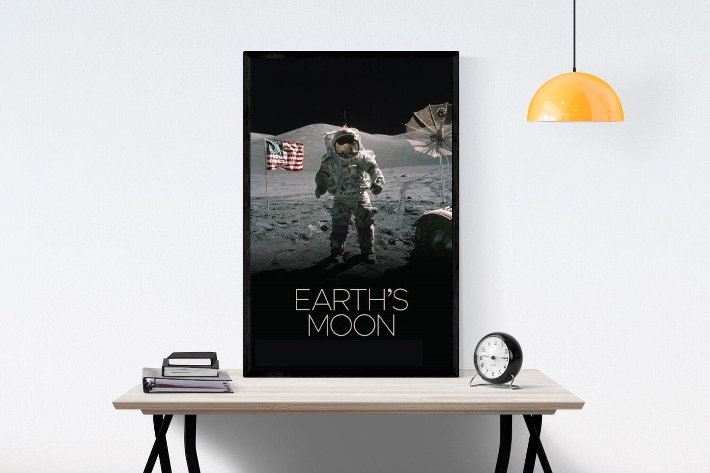 Earth's Moon | NASA JPL | Buzz Aldrin on the Surface of the Moon | Lunar Art Print | Surface of the Moon | Apollo 11 | Neil Armstrong