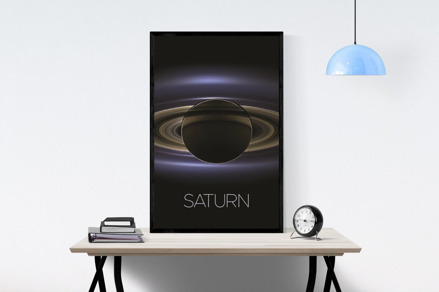 Saturn Art Print | NASA Art | Space Artwork | Solar System Art | Saturn Poster | Solar System Print | Cassini Probe | Gas Giant