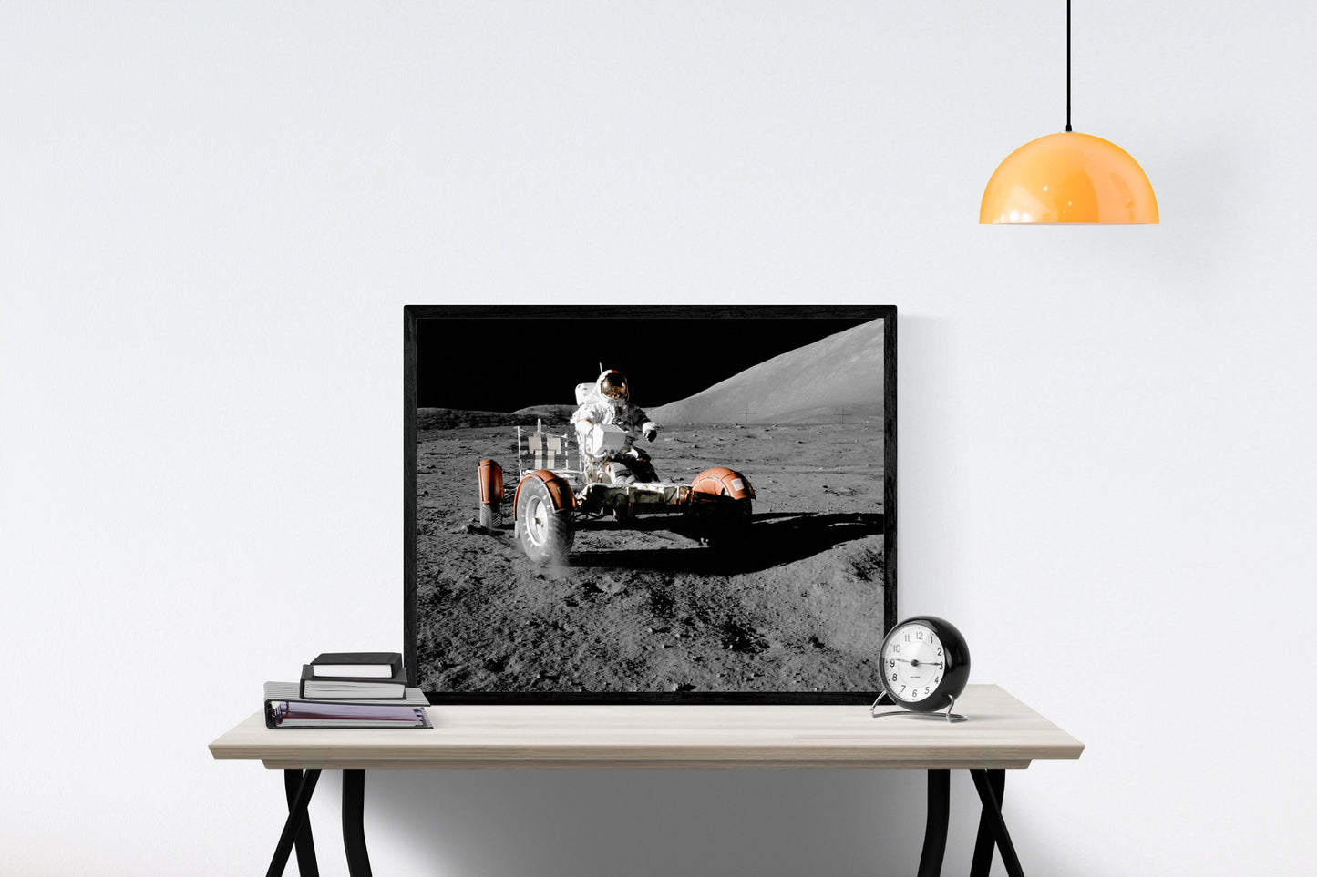 Earth's Moon | NASA JPL | Apollo 17 Lunar Rover | Lunar Art Print | Surface of the Moon | Astronaut | Eugene Cernan | Saturn V