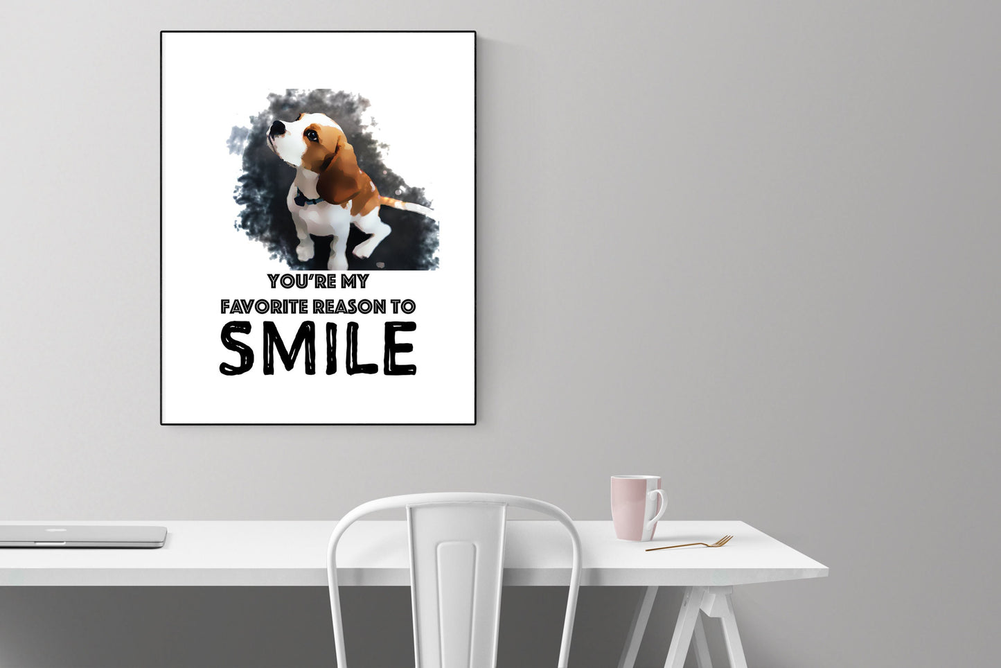 Love Quote Art Print | You're My Favorite Reason To Smile