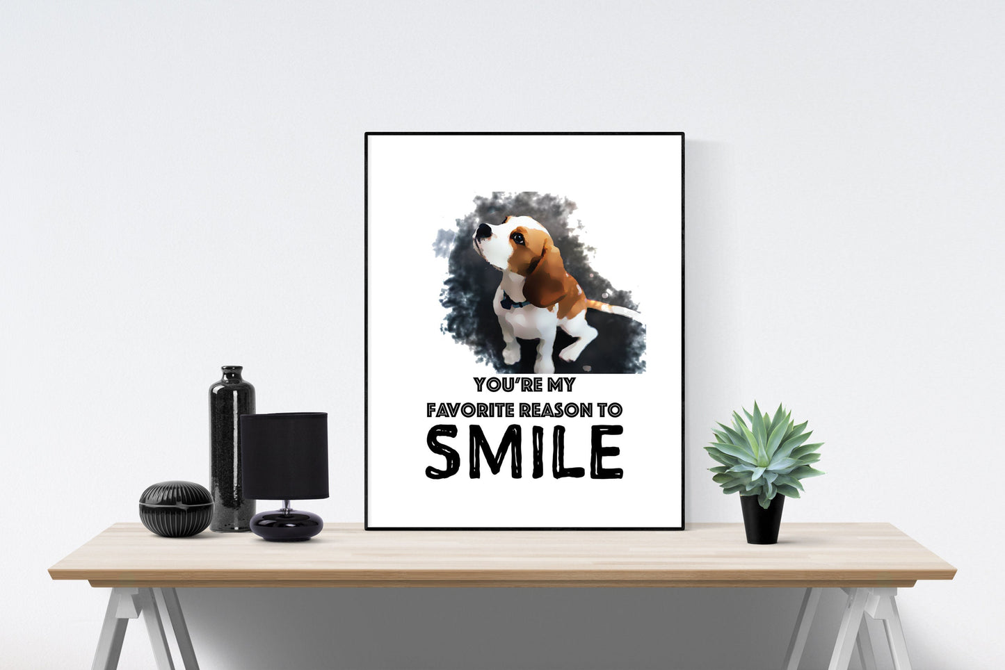 Love Quote Art Print | You're My Favorite Reason To Smile