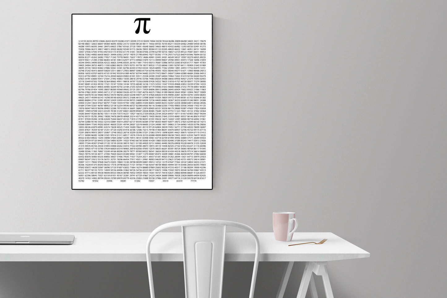 Mathematics Art Print | Pi To 5000