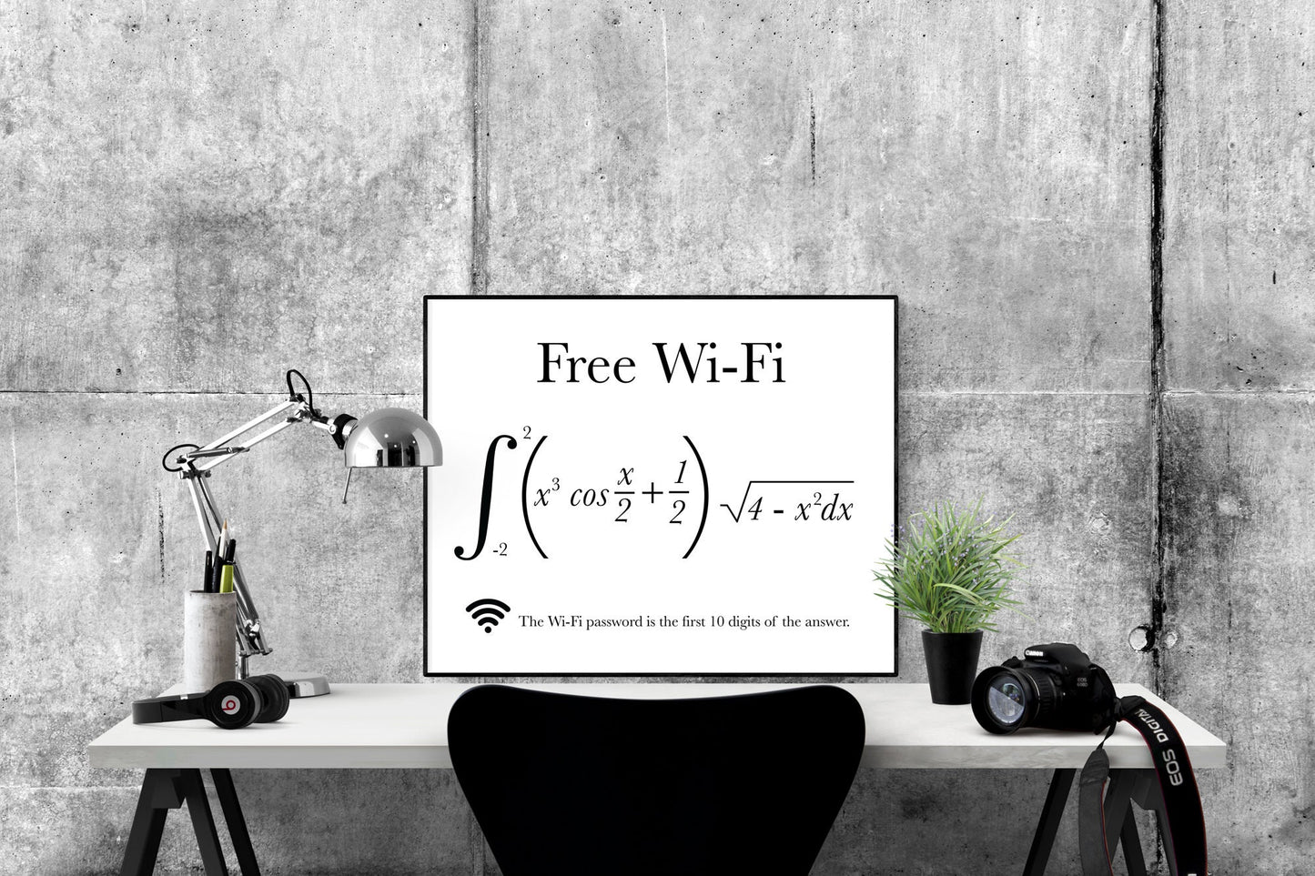 Funny Math WiFi Password Art Print | Mathematics Teacher | Home Office Decor | Wall Artwork | Poster