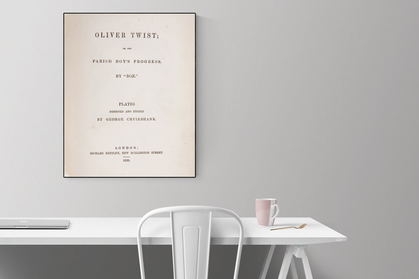 Charles Dickens Oliver Twist Title Page | Art Print