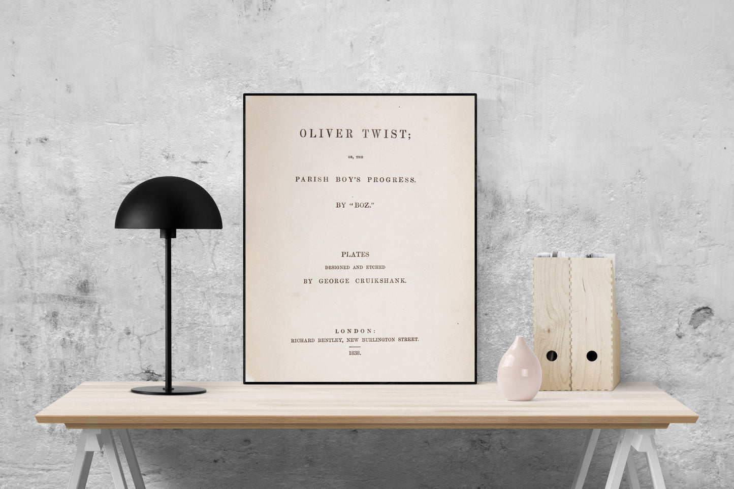 Charles Dickens Oliver Twist Title Page | Art Print