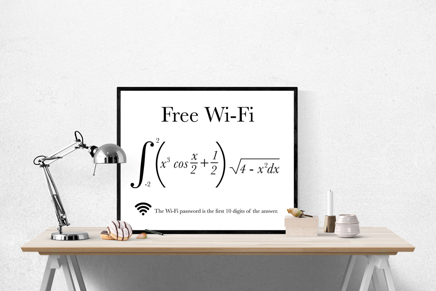 Free WiFi Art Print | Mathematical Formula
