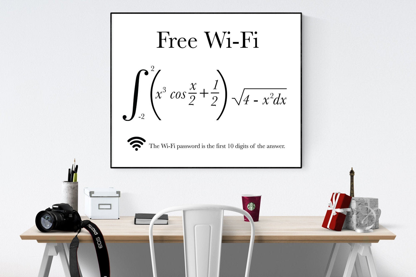 Free WiFi Art Print | Mathematical Formula