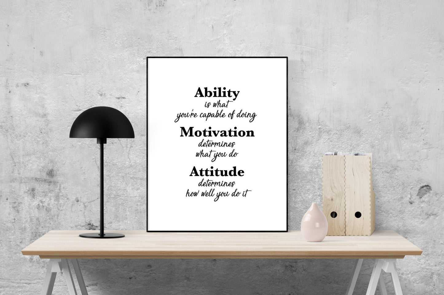 Inspirational Quote Art Print | Ability, Motivation, Attitude | Motivational Artwork | Random Acts of Kindness | Home Decor | Poster