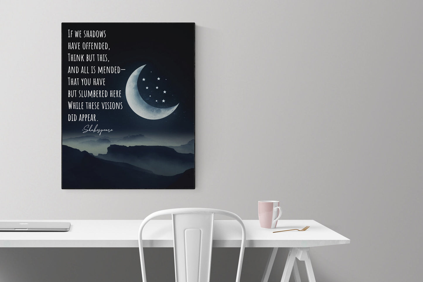If We Shadows Have Offended | William Shakespeare | A Midsummer Night's Dream | Art Print