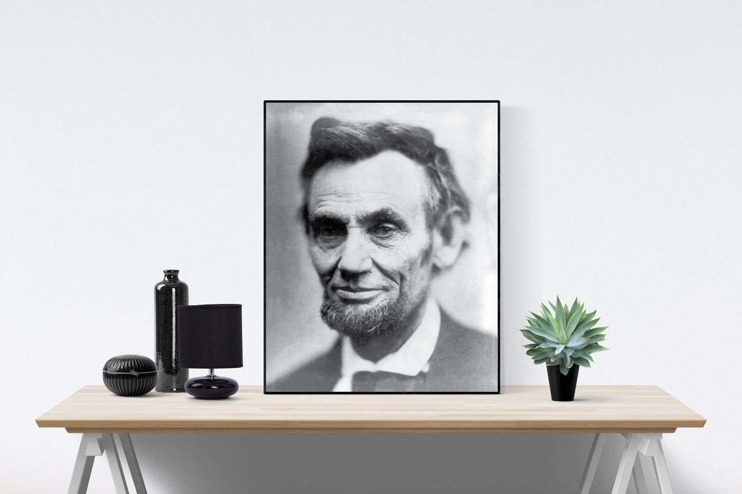 Abraham Lincoln Portrait Art Print – Restored Historical Photo – Civil War Era Presidential Wall Artwork – Home Decor – Reproduction Poster