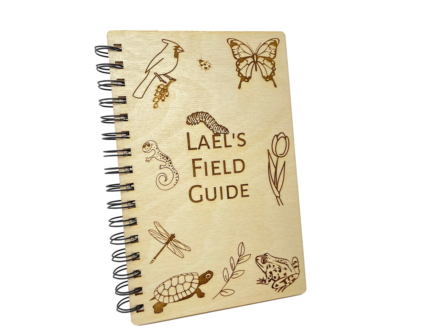 Personalized Field Guide Journal | Study Trees, Mushrooms, Leaves, Animals, Birds and Insects | Drawing Diary