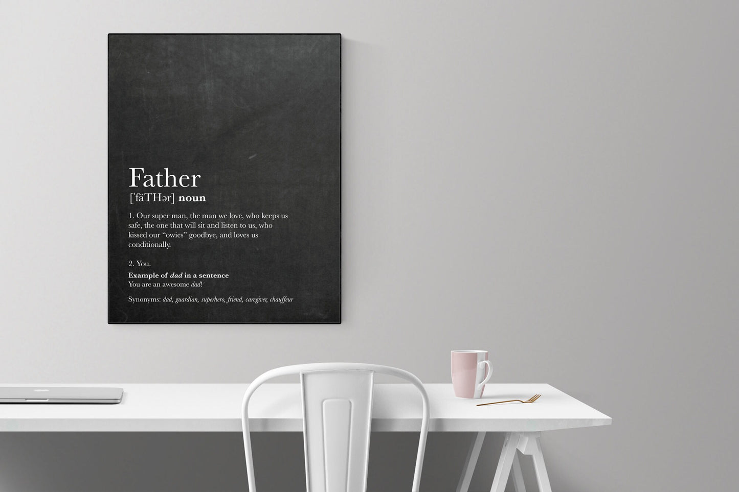 Father Definition | Art Print | Dad | Birthday Gift