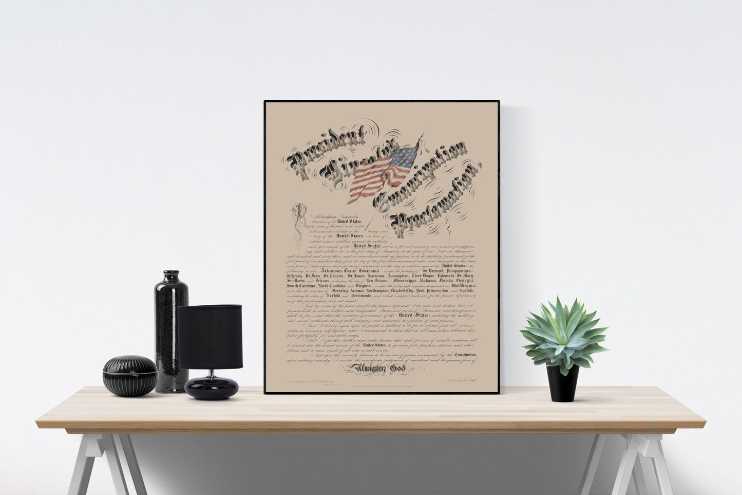 The Emancipation Proclamation | The Civil War | United States | Abraham Lincoln | Ulysses S Grant | Art Print
