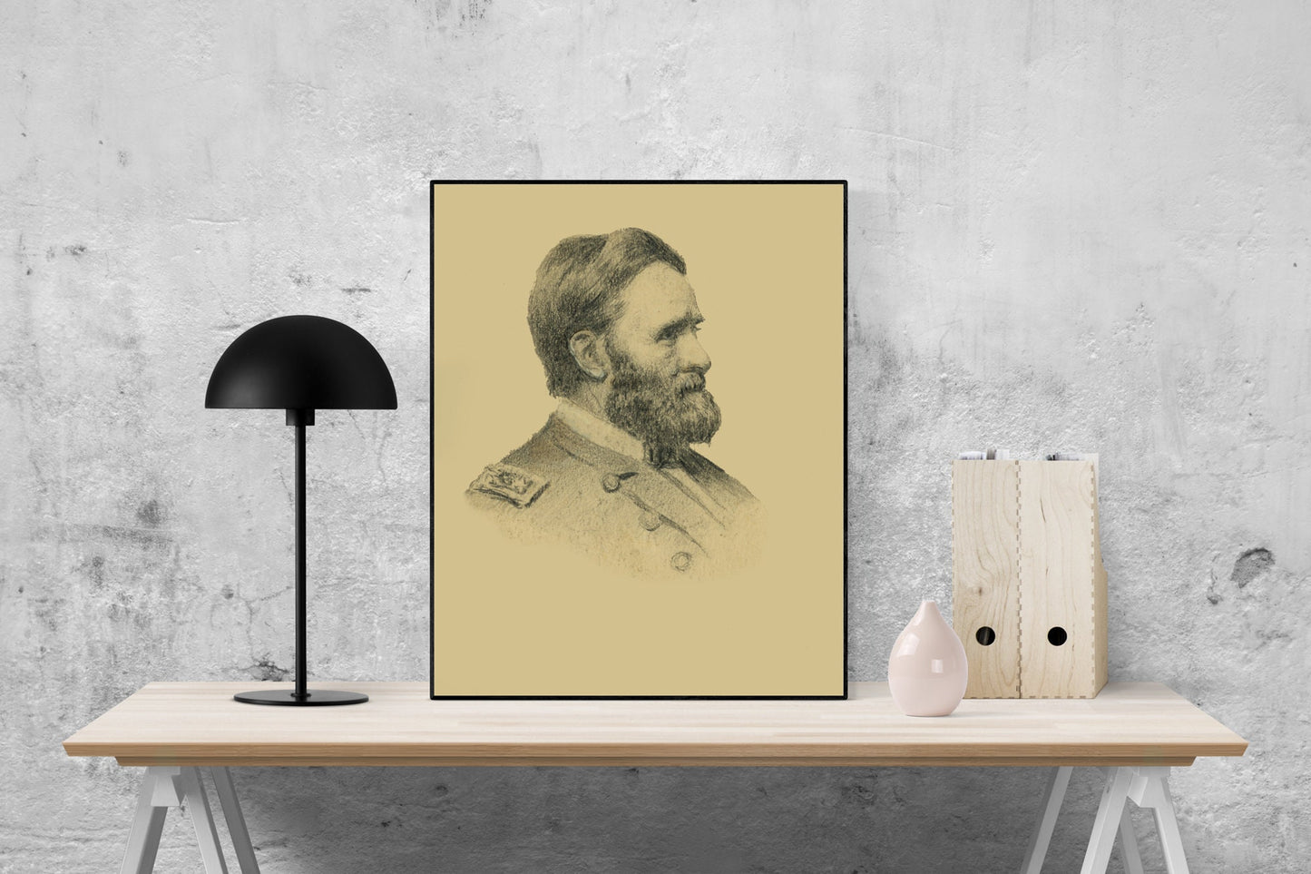 General Grant From Life | Drawing | US Civil War | Art Print