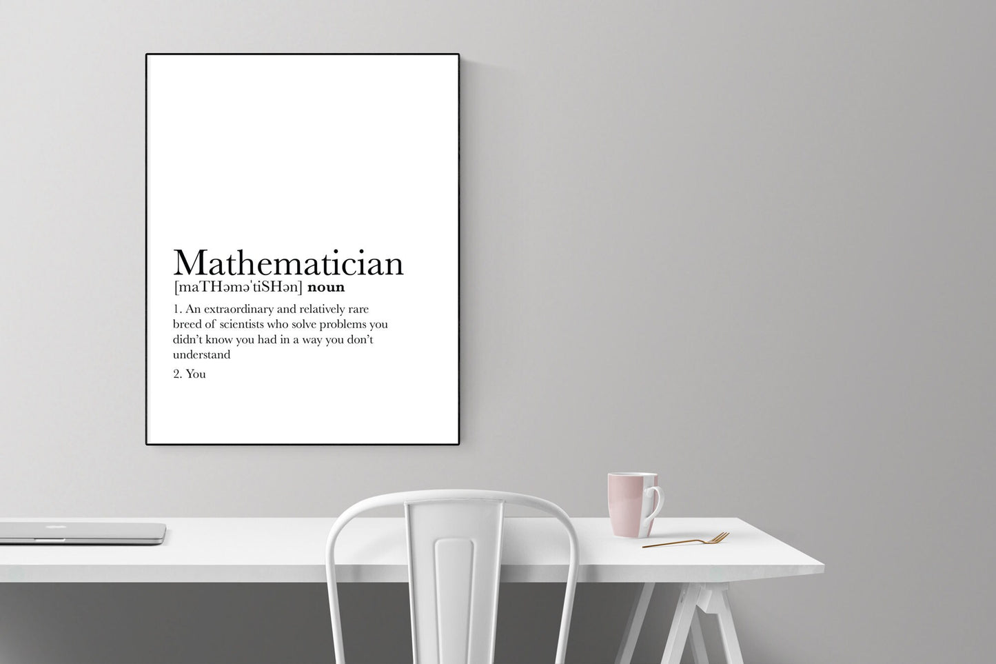Mathematician | Teacher Definition | Art Print