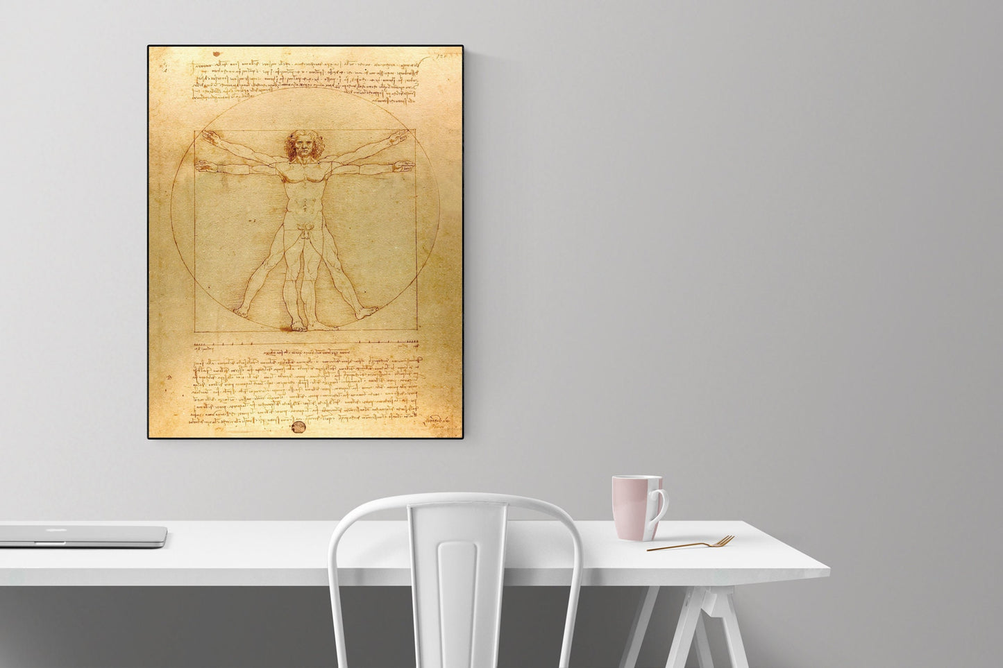Leonardo Da Vinci's Vitruvian Man | Original Reproduction | Art Print