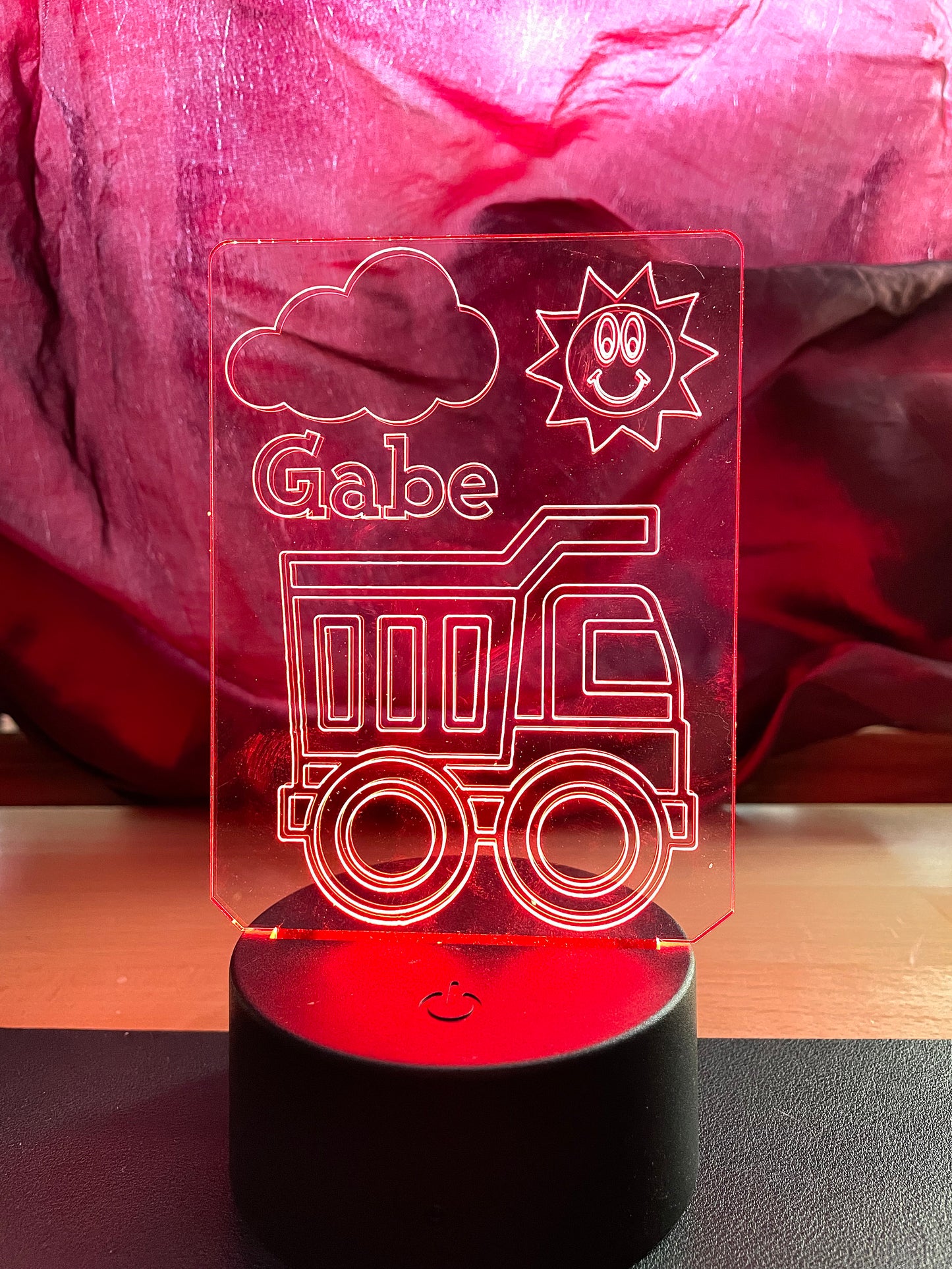 Construction Vehicle | Dump Truck | Personalized LED Sign | Gifts for Kids | Kid Home Decor | Night Light for Kids