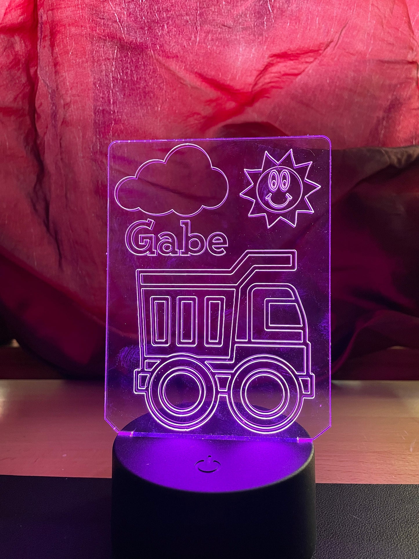 Construction Vehicle | Dump Truck | Personalized LED Sign | Gifts for Kids | Kid Home Decor | Night Light for Kids