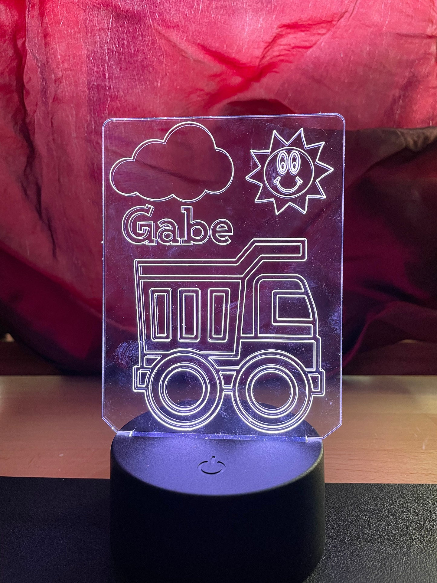 Construction Vehicle | Dump Truck | Personalized LED Sign | Gifts for Kids | Kid Home Decor | Night Light for Kids