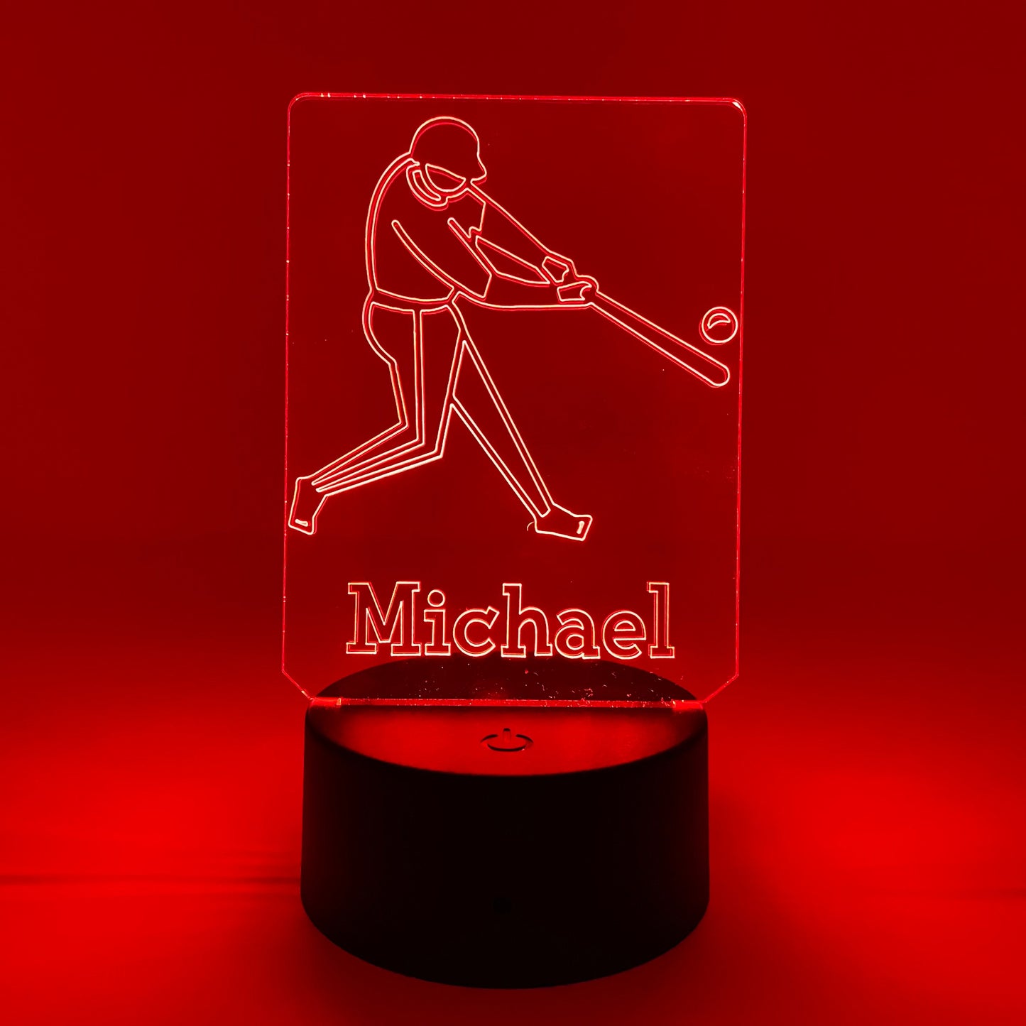Baseball Or Softball Player | Personalized LED Sign | Gifts for Kids | Kid Home Decor | Night Light for Kids