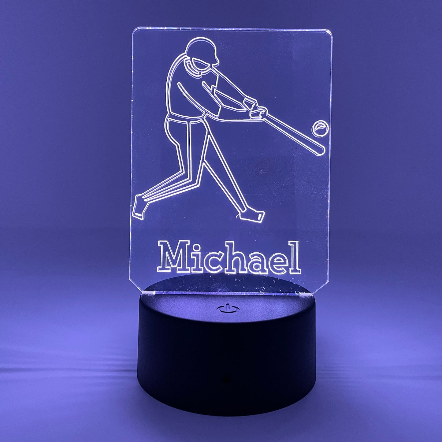 Baseball Or Softball Player | Personalized LED Sign | Gifts for Kids | Kid Home Decor | Night Light for Kids