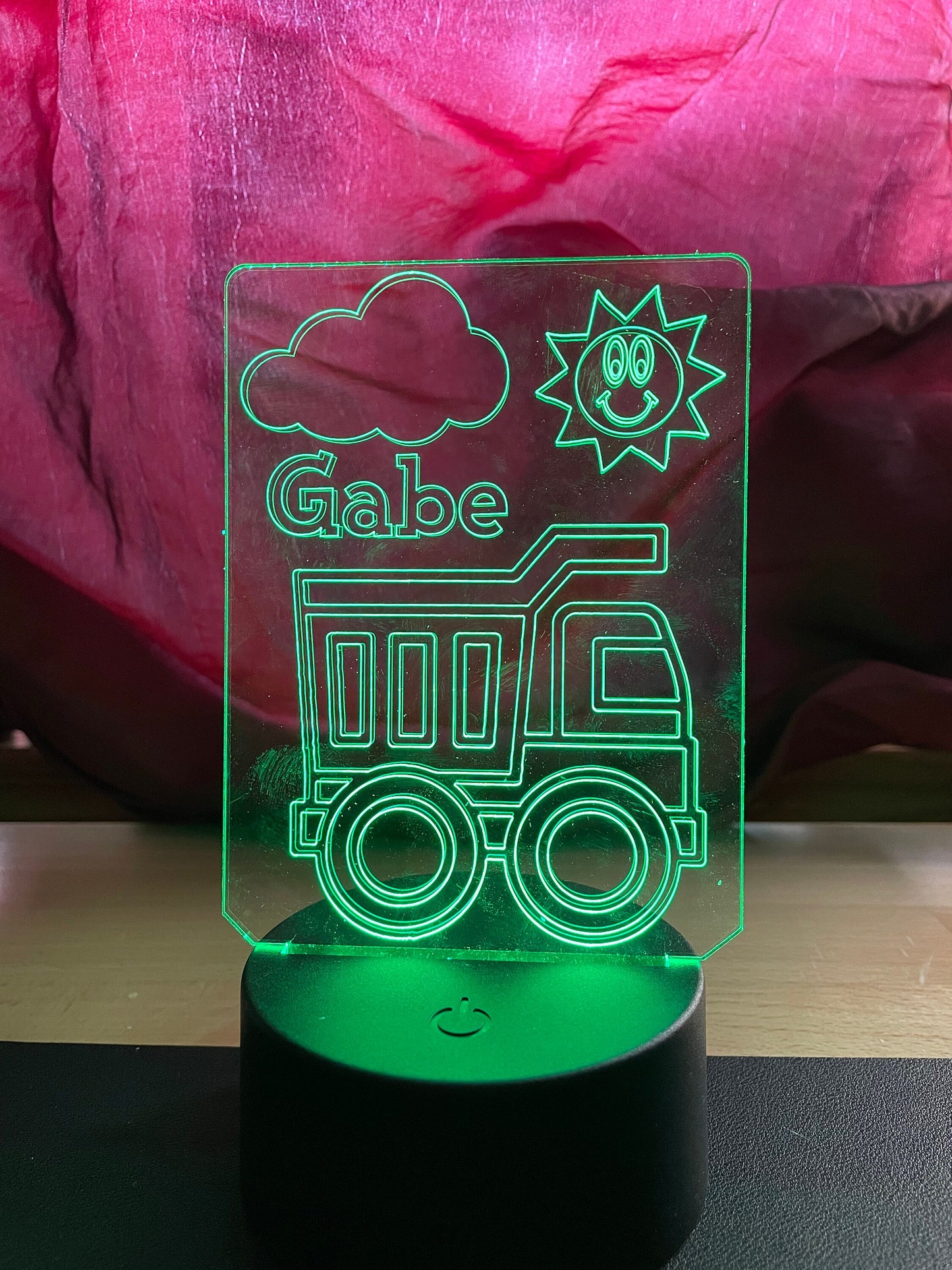 Construction Vehicle | Dump Truck | Personalized LED Sign | Gifts for Kids | Kid Home Decor | Night Light for Kids