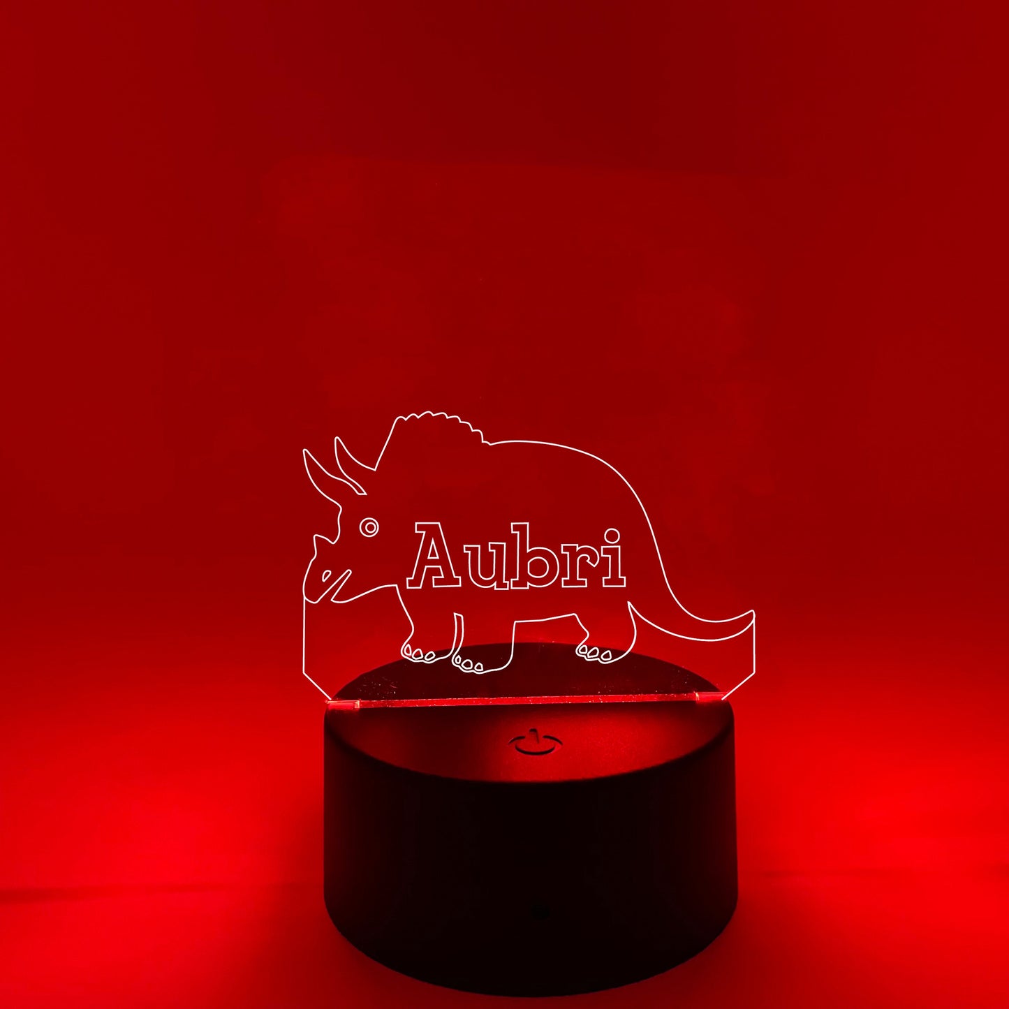 Triceratops | Dinosaur Nightlight | Personalized LED Sign | Gifts for Kids | Kid Home Decor | Night Light for Kids