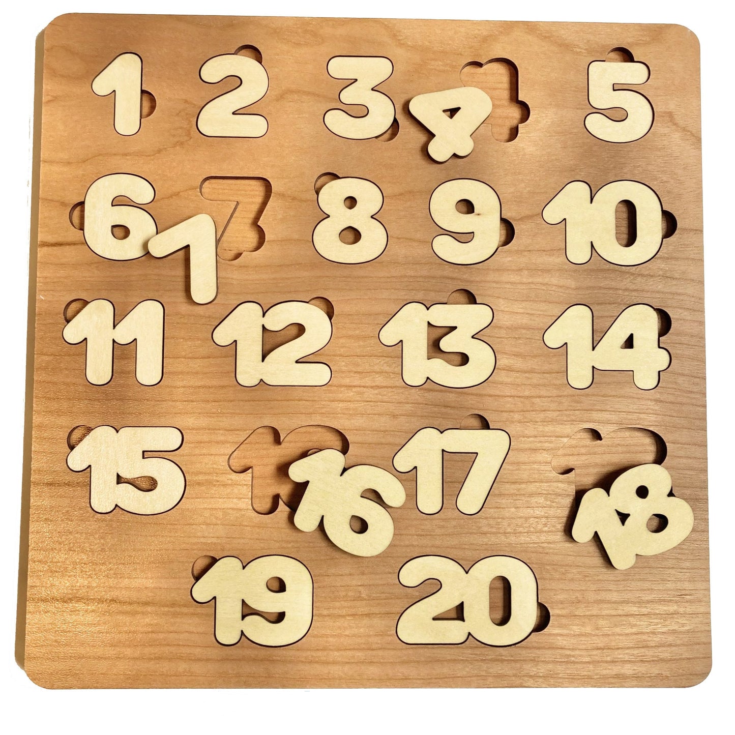 DIY Wooden Numbers Puzzle 1-20 | Early Education | Each letter of the English Alphabet | Assembly Required