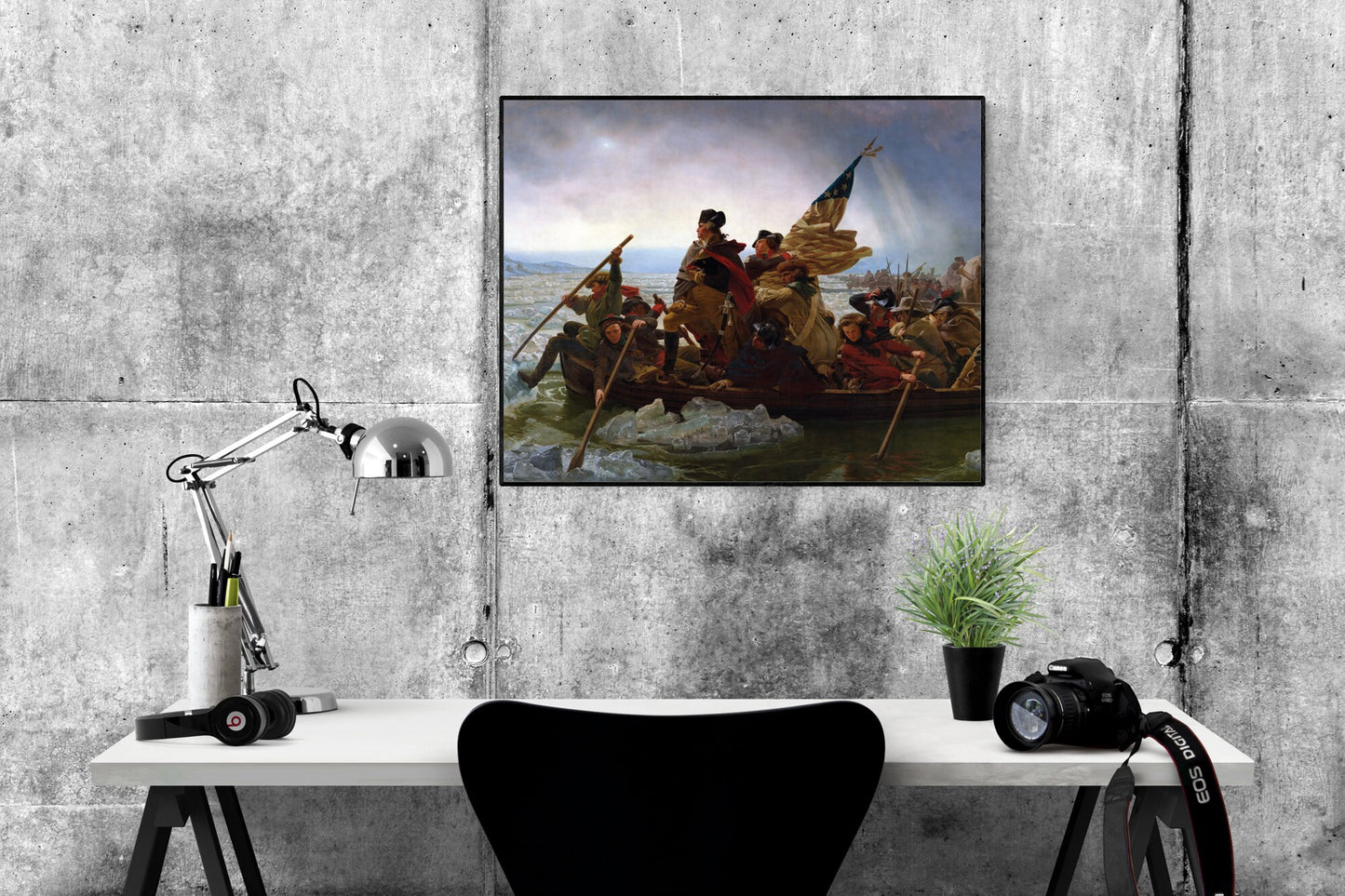George Washington Crossing The Delaware River | American Revolution | United States | Thomas Jefferson | Art Print