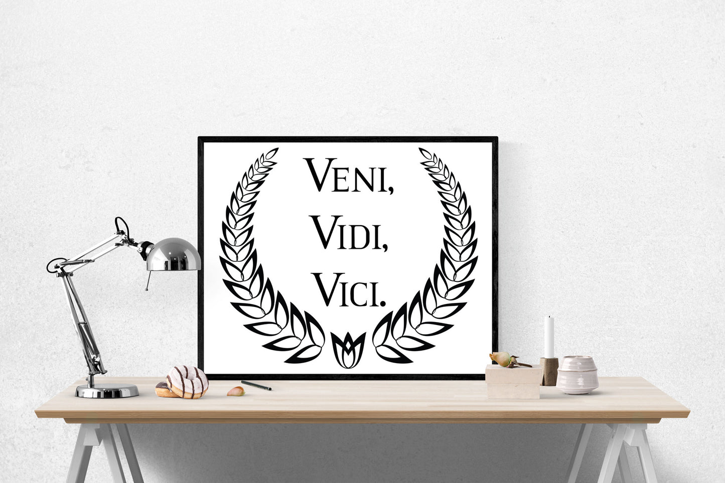 Veni, Vidi, Vici | I Came, I Saw, I Conquered | Julius Ceasar | Roman History | Vintage Art Print