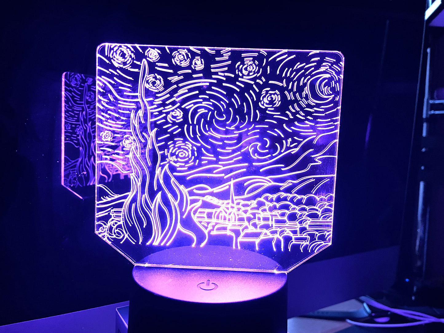 The Starry Night by Vincent VanGogh | Nightlight | LED Sign | Gifts for Kids | Kid Home Decor | Night Light for Kids
