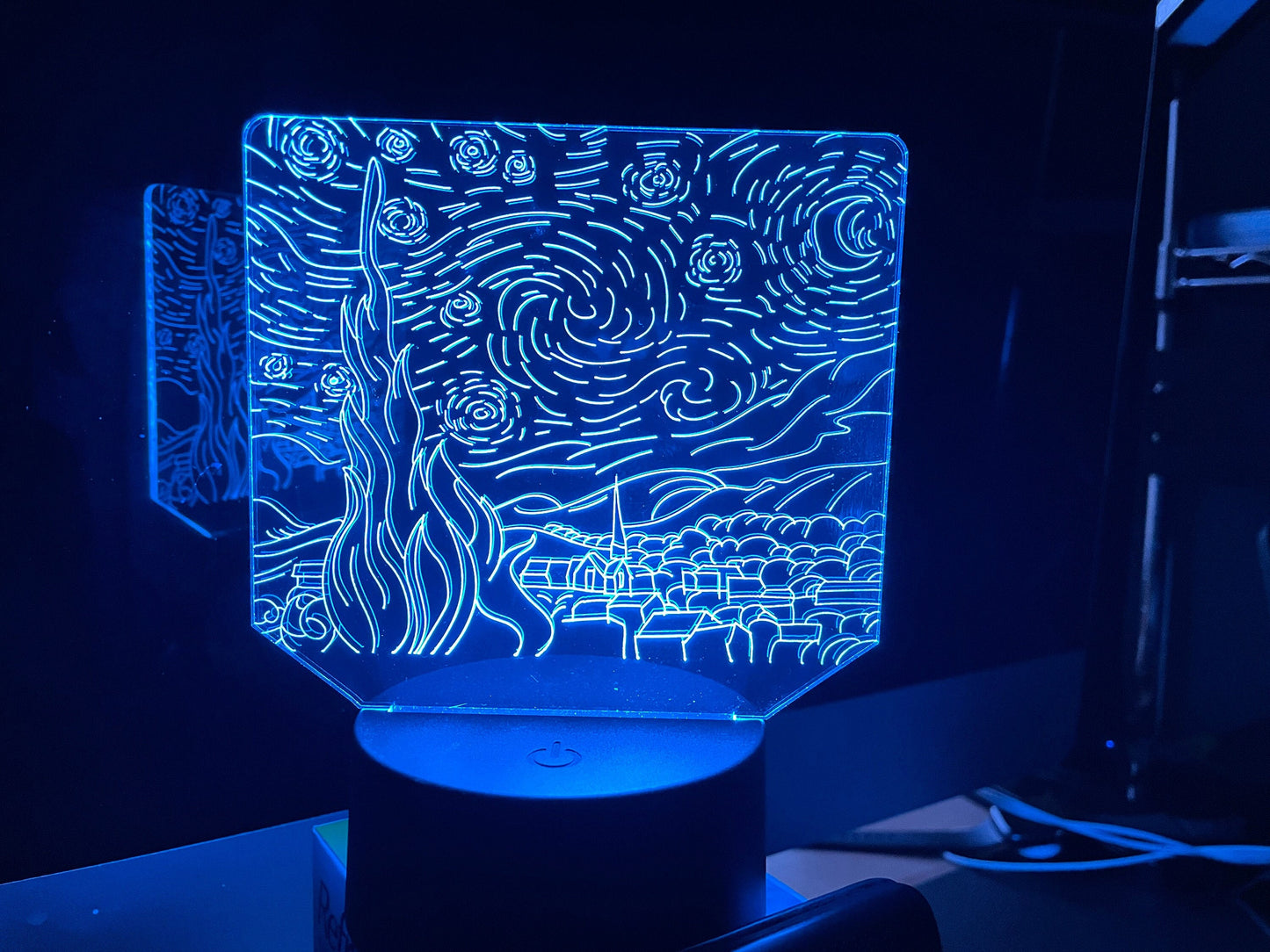 The Starry Night by Vincent VanGogh | Nightlight | LED Sign | Gifts for Kids | Kid Home Decor | Night Light for Kids