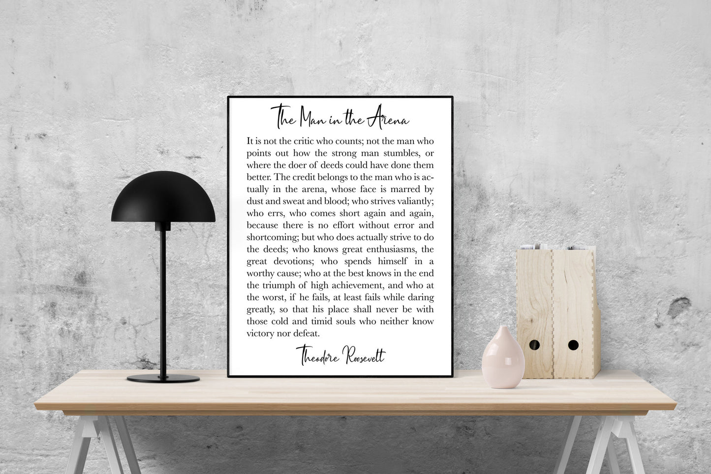 The Man In The Arena | Theodore Roosevelt | Teddy Roosevelt | Art Print