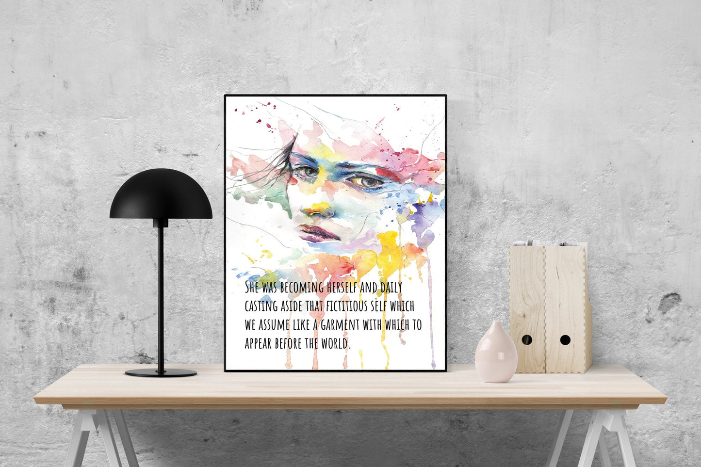 Kate Chopin Quote Art Print | She Was Becoming Herself | Home Decor | Inspirational Poster