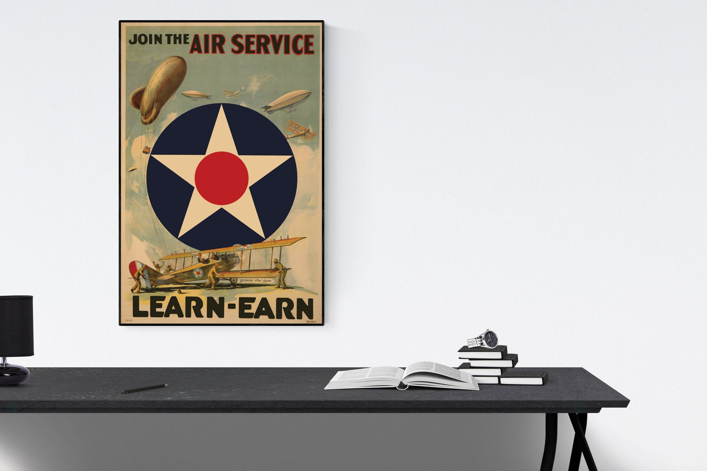 Join the Air Service | Air Force | World War 1 | WW1 | United States | Vintage Military Art Print