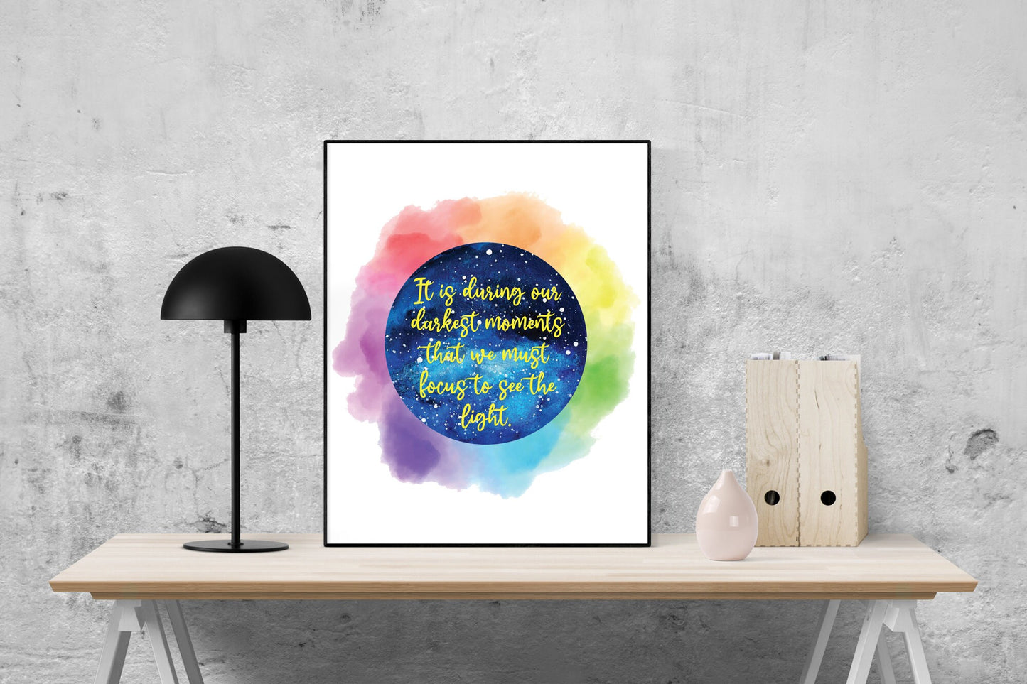 It Is During Our Darkest Moments That We Must Focus To See The Light | Aristotle Quote | Inspirational | Art Print