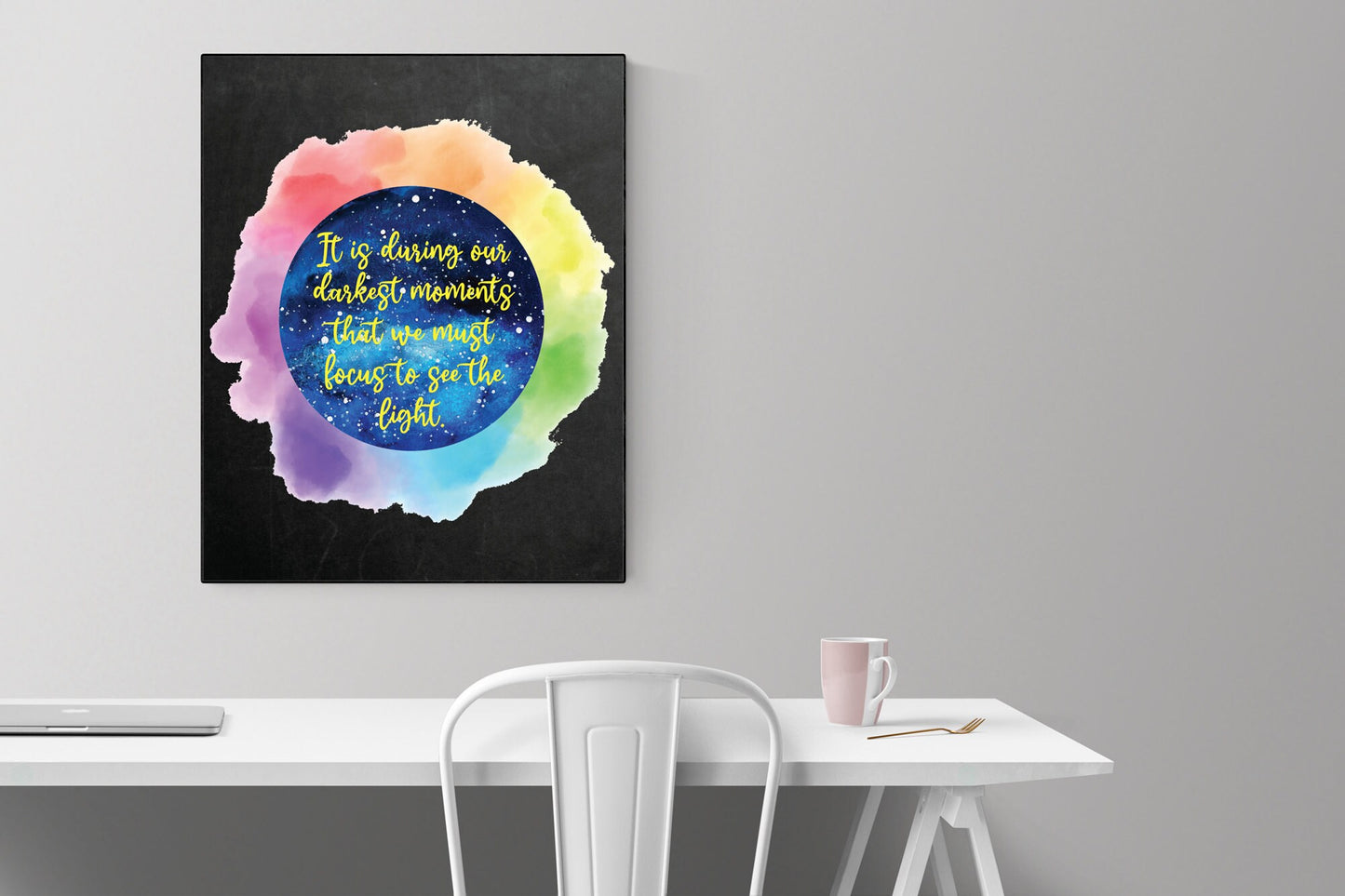 It Is During Our Darkest Moments That We Must Focus To See The Light | Aristotle Quote | Inspirational | Art Print