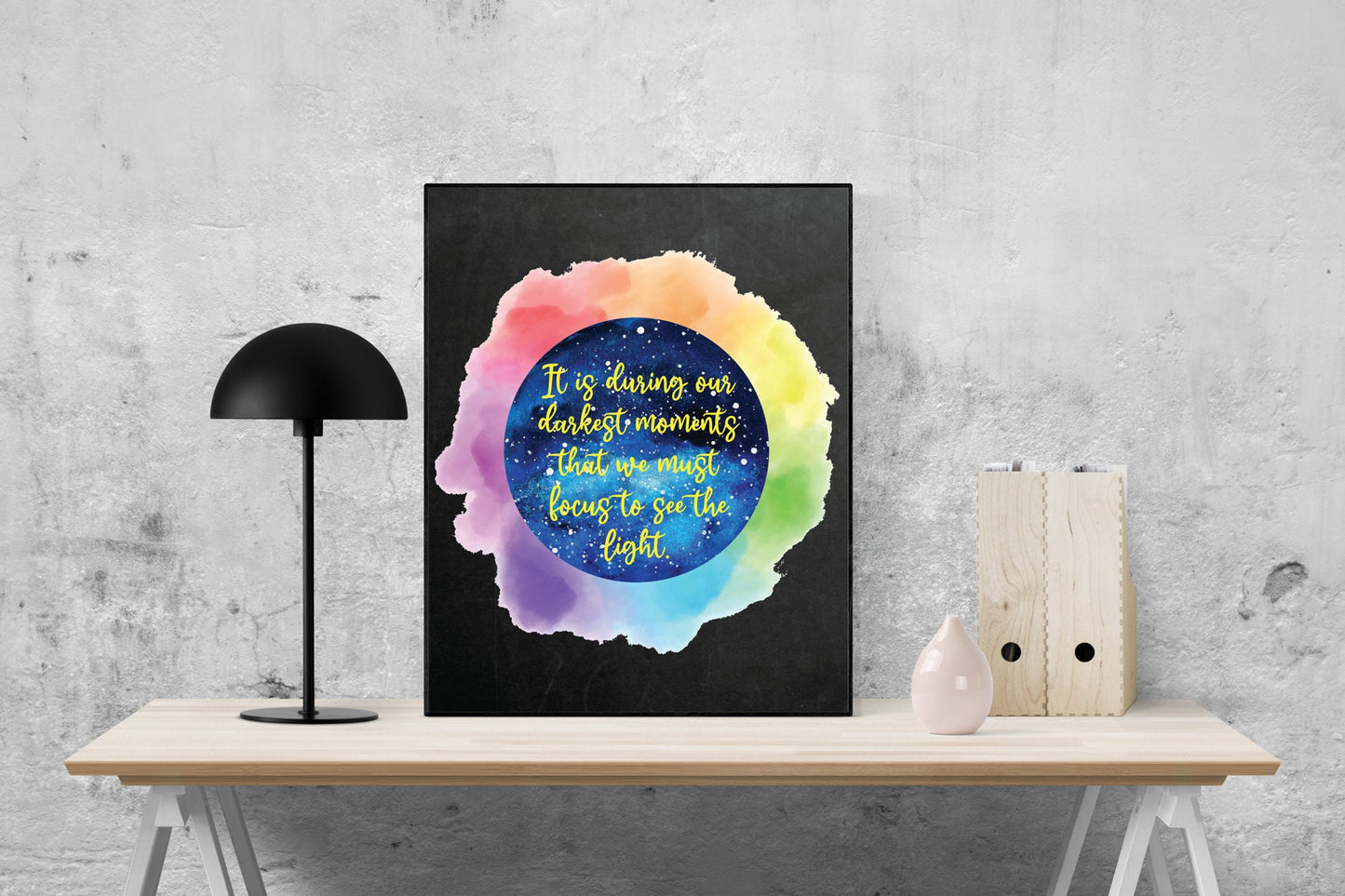 It Is During Our Darkest Moments That We Must Focus To See The Light | Aristotle Quote | Inspirational | Art Print