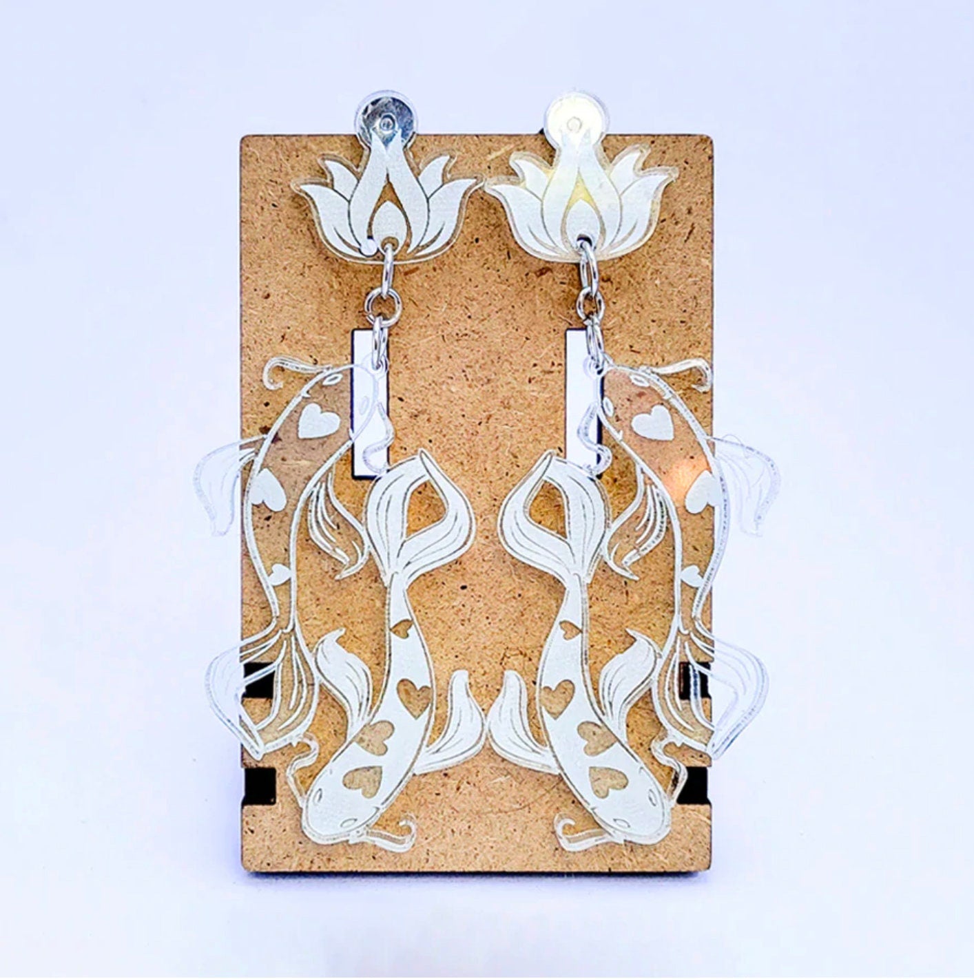 Koi Fish Dangle Earrings | Acrylic