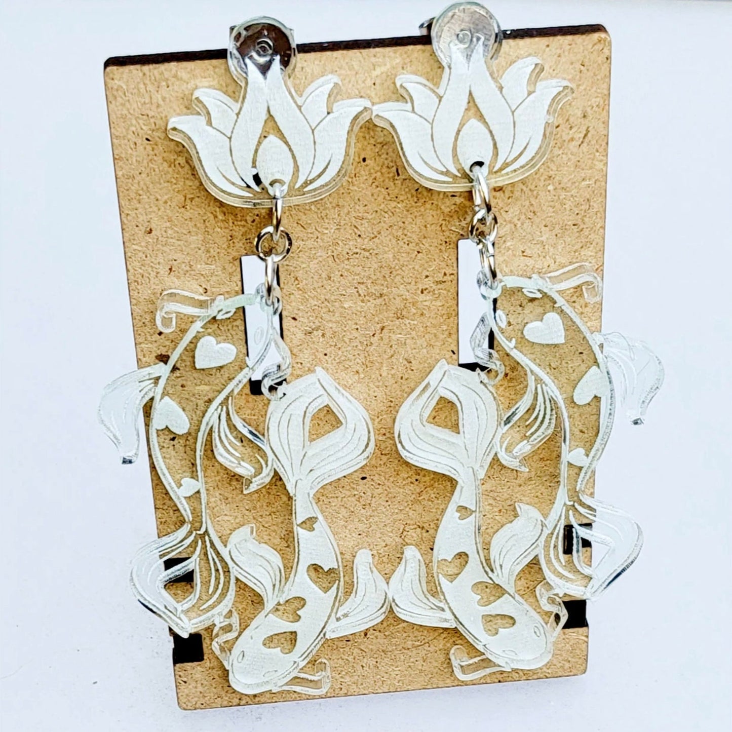 Koi Fish Dangle Earrings | Acrylic