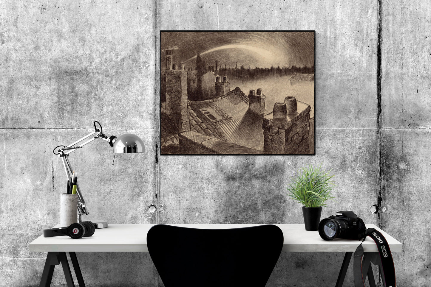 War of the Worlds | Original Art Print | Alien Shooting Star | Art Print