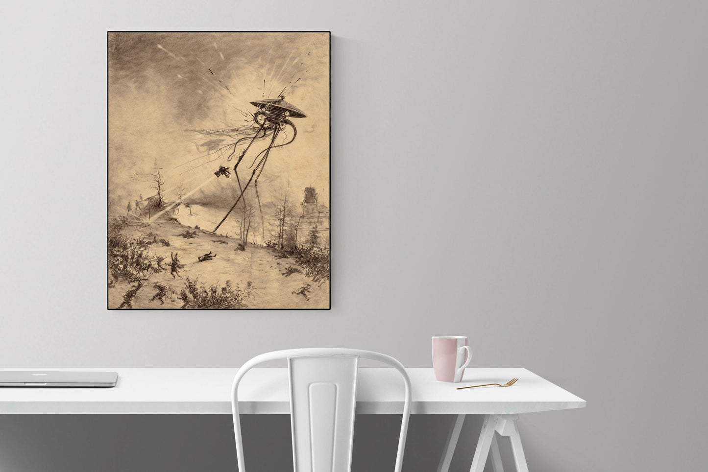 War of the Worlds | Original Art Print | Alien Attack | Art Print